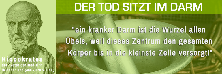 Hippokrates "Der Tod sitzt im Darm"